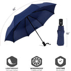 Premium Windproof Compact Travel Umbrella Auto Open Close