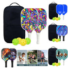 Fiberglass Pickleball Paddle Set With Carry Bag and 4 Balls