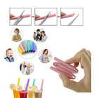 Reusable Silicone Straws With Travel Case