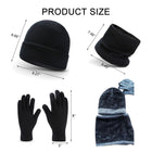 Winter Hat Scarf Gloves Set