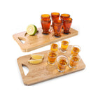 Wooden Rectangular Tequila Cup Tray