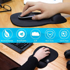 Ergonomic Mouse Pad With Gel Wrist Rest