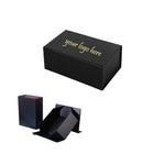 Custom Black Clamshell Magnetic Ppaer Box