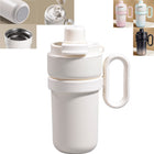 Stainless Steel Insulated Tumbler With Straw And Handle