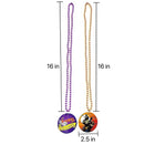 Full Color Custom Medallion Bead Necklace Party Favor