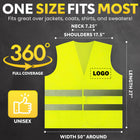 Reflective High Visibility Safety Vest Universal