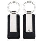 Rectangular Leather Keychain