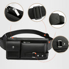 Waterproof Pu Crossbody Waist Bag: Durable & Hands-Free