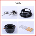 Cast Iron Fondue Set