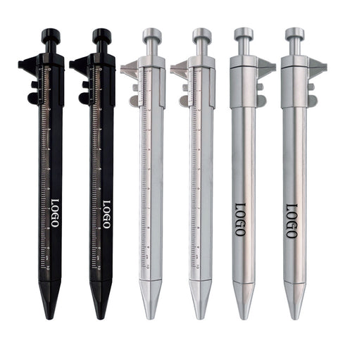 2-In-1 Ballpoint Pen With Caliper