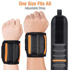 5-Row Magnetic Tool Wristband 15 Strong Magnets & 2 Pockets