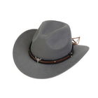 Western Cowboy Hat With Bull Head Emblem