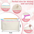 Makeup And Pencils Canvas Zipper Pouch