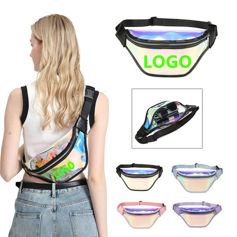 Holographic Clear TPU Crossbody Waist Bag