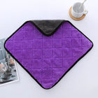 Diamond Quilted Thick Coral Fleece Car Cleaning Towel