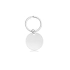 Circular Shaped Stainless Steel Keychain