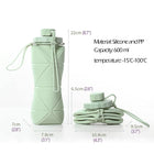 600Ml Silicone Foldable Water Bottles