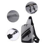 Crossbody Backpack Sling Bag With Earphone Jack