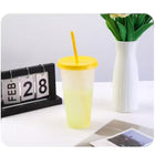 24Oz Mood Tumbler W/ Straw & Lid,Food-Grade Pp Cup