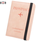 PU Leather RFID Blocking Passport Holder Cover Wallet