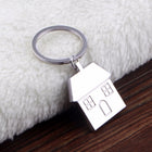 Creative House Shape Pendant Metal Keychain