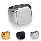 Stainless Steel Square Signet Ring