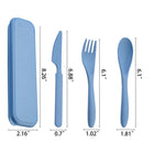 Reusable Wheat Straw Cutlery Set