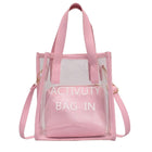 2 In 1 Transparent Shoulder Bag Jelly Handbag