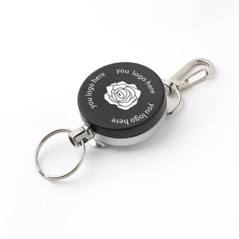 Retractable Matte Keychain Pull Buckle
