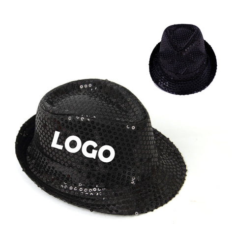Bright Flashing Sequins Fedora Hat
