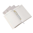 Linen Fabric Tied A5 Notepad