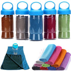 Microfiber Cooling Towel in Water Bottle