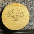 Bamboo Round Magnetic Bottle Opener