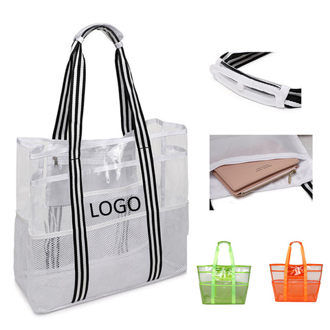 PVC Travel Transparent Tote Organizer Bag