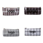 Plaid Striped Stationery Bag
