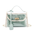 Clear Crossbody Bag with Removable Wristlet Pouch/ Jelly Bag