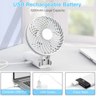 5200Mah Handheld Fan Foldable Usb Rechargeable Battery