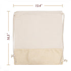 Cotton Linen Drawstring Backpack