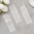 Blank Transparent Acrylic Bookmark