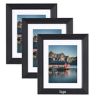 8x10 Picture Frames Made of Solid Wood High Definition Glass
