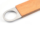 Wooden Handle Stainless Steel Flat Bottle Opener