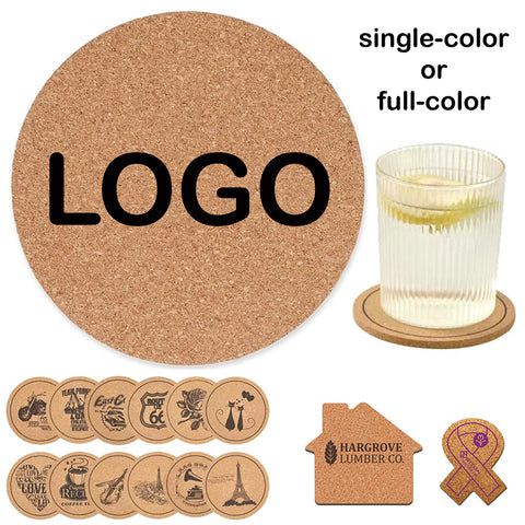 3.5" Round Cork Coaster