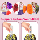 Foil Cheerleader Poms/ Plastic Handle