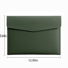 Custom A4 Leather Document Folder with Button Closure