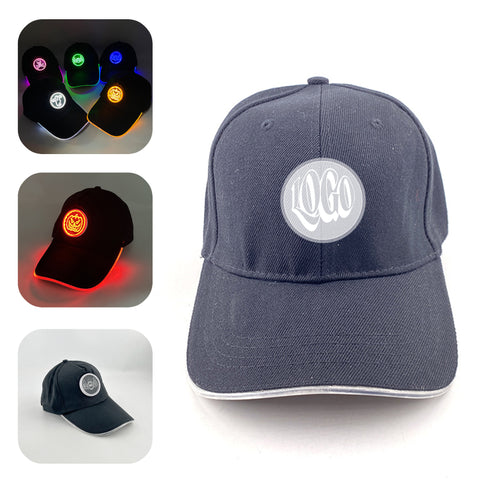 LED Fiber Optic Light Up Baseball Cap