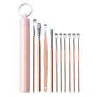 10Pcs Portable Stainless Steel Ear Scoop Set W/ Storage Box