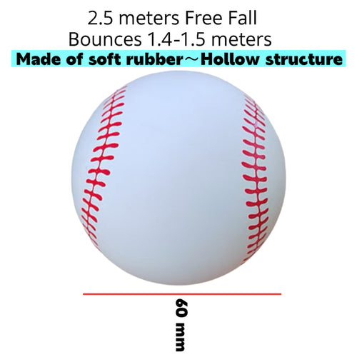 2.5'' Rubber Bouncy Baseball Kids Toy Ball