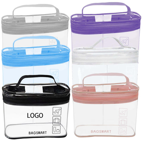 PVC Travel Toiletry Bag Clear Makeup Cosmetic Organizer