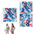 2-in-1 Beach Towel Folds As Bag