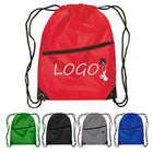 Polyester Drawstring Backpack W/ Zipper